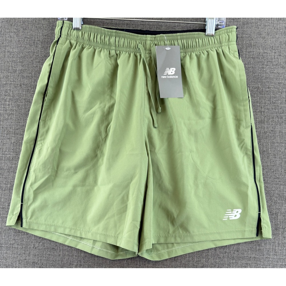 New Balance Mens Sage Green Athletic Running Training Shorts Size M NWT